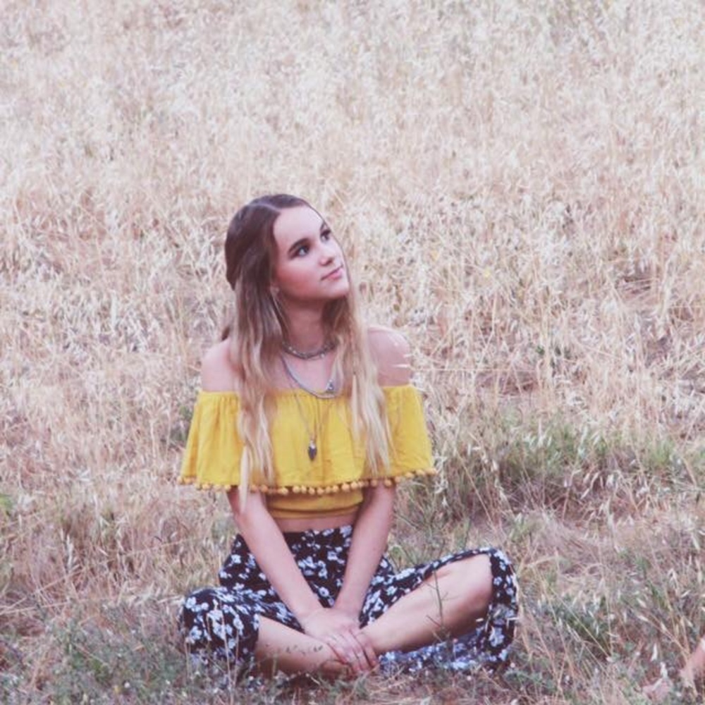 Life In Progress Boho “off the shoulder” Crop Top